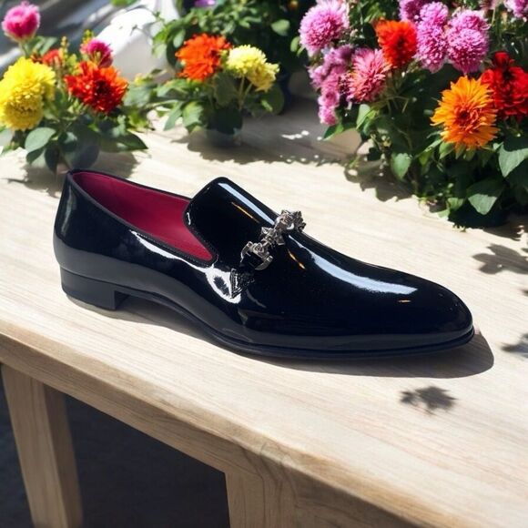 NWT Christian Louboutin Equiswing Patent Flats (43/10) - Picture 1 of 8